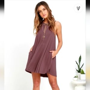 Sucker Punch 2 Mauve Swing Dress RVCA